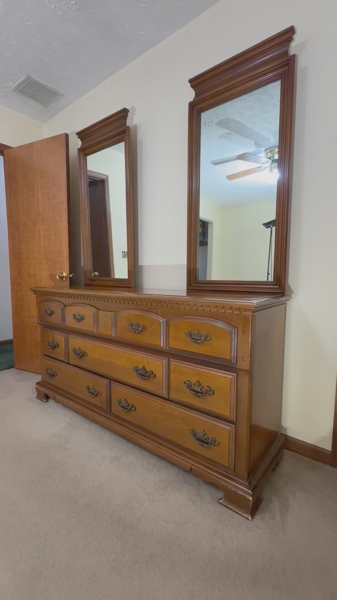 vintage bassett dresser with mirror w/ 2 Mirrors lululemon Align™ Short-Sleeve Dress Select Shoe Size:37 brand-MIZZEN-MAIN