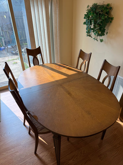 MCM Dining Table & 5 Chairs