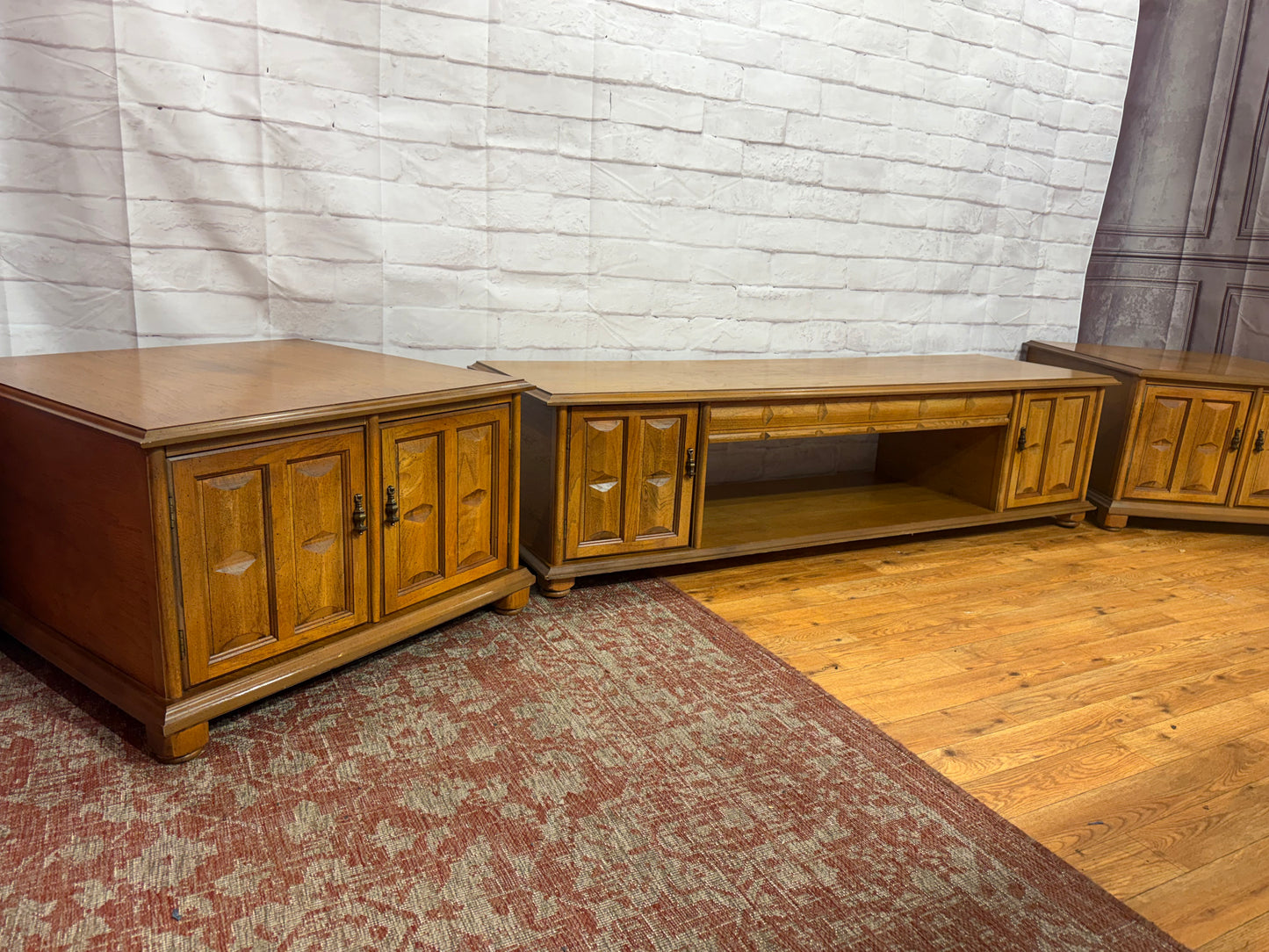 Solid Wood Coffee Table & End Tables