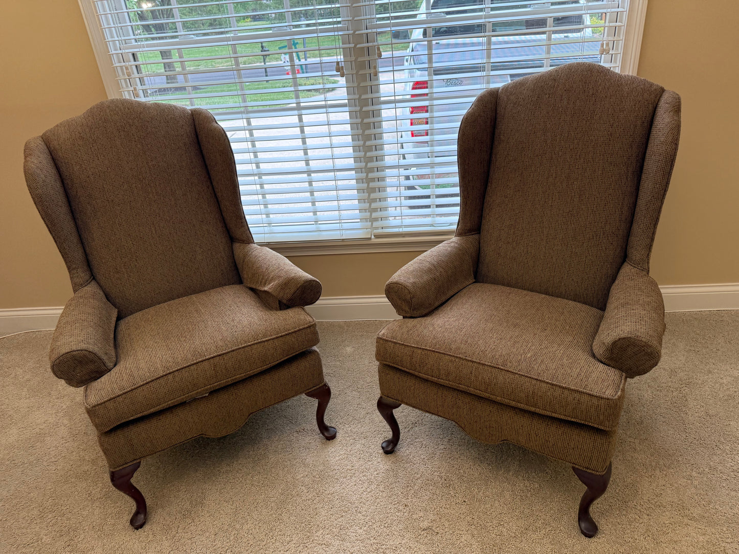 Brown Wingback Chairs