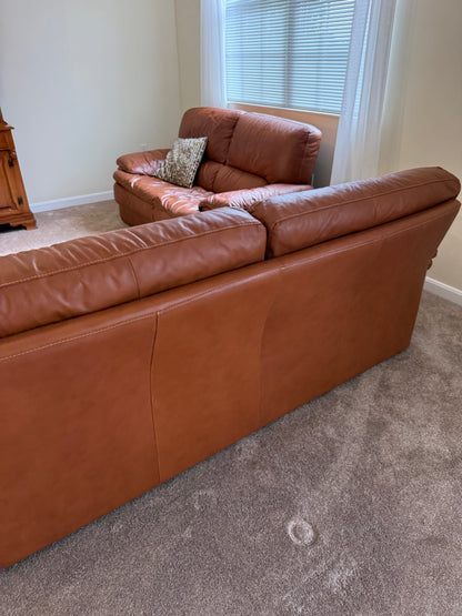 Italian Leather Sofa & Loveseat