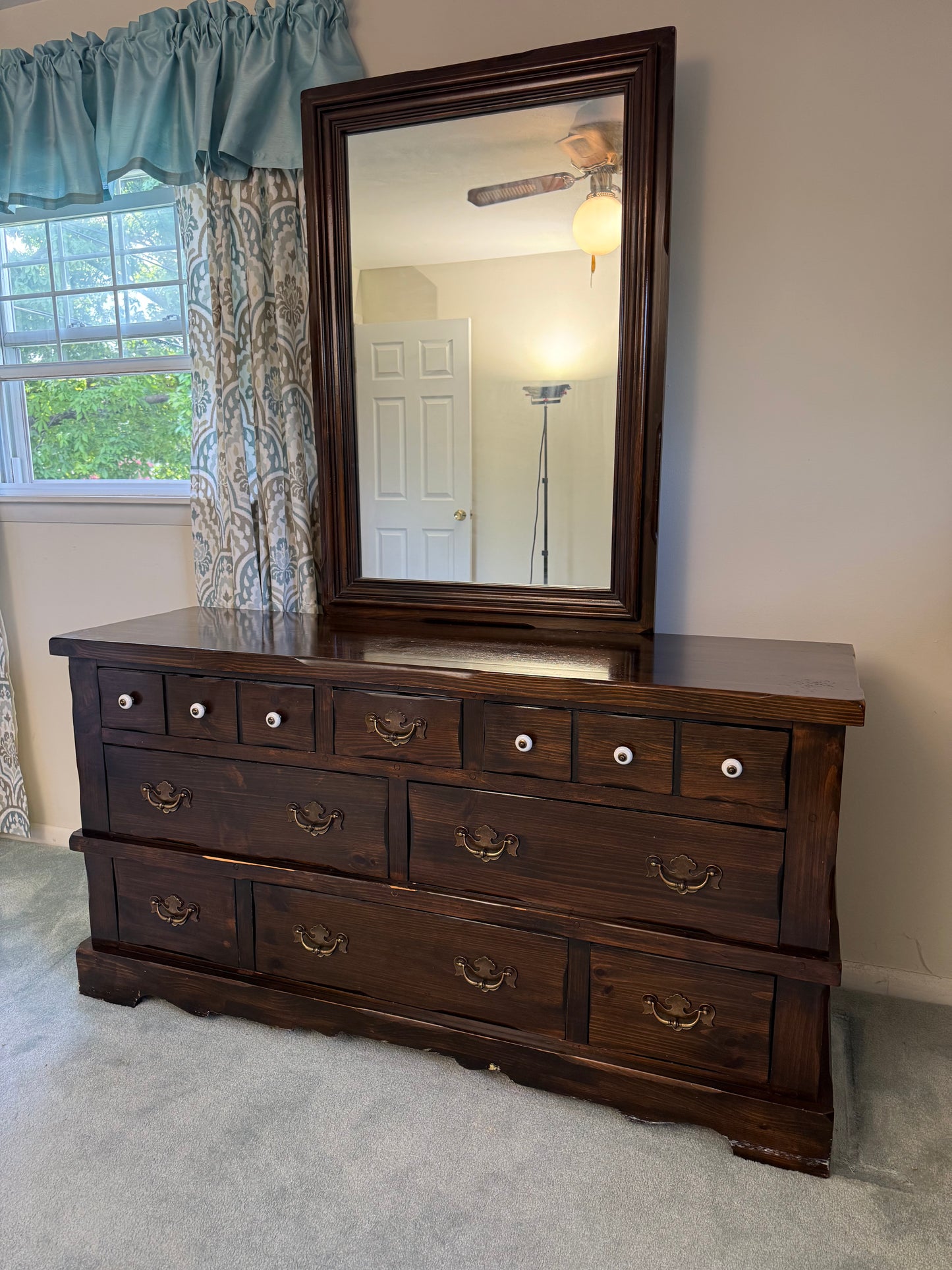 Pine Dresser & Mirror