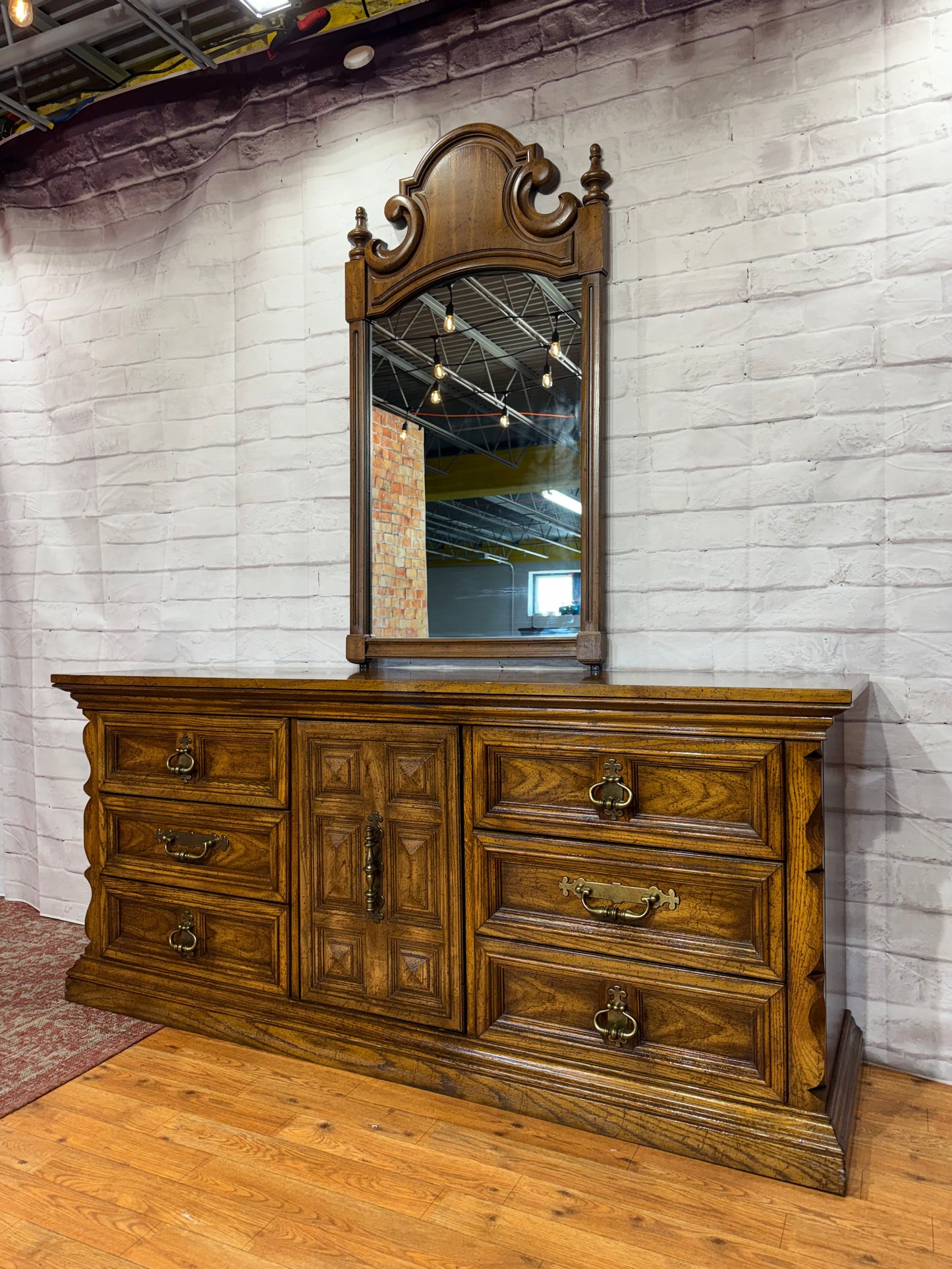 Vintage Dresser & Mirror