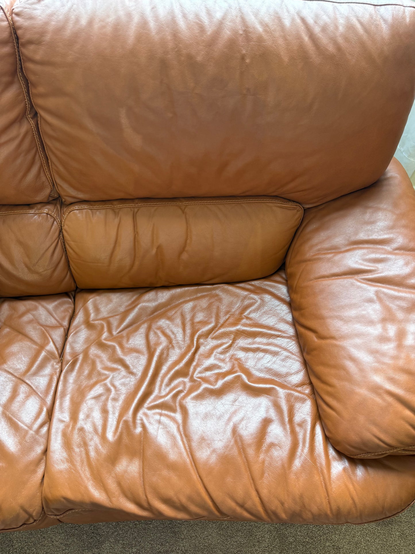 Italian Leather Sofa & Loveseat