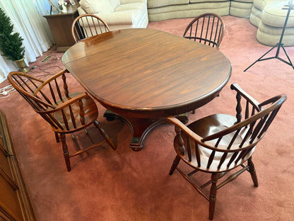 Solid Wood Dining Table & 4 Chairs