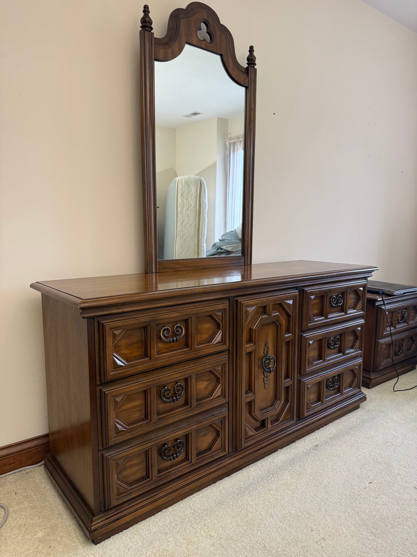 Vintage Dresser & Mirror