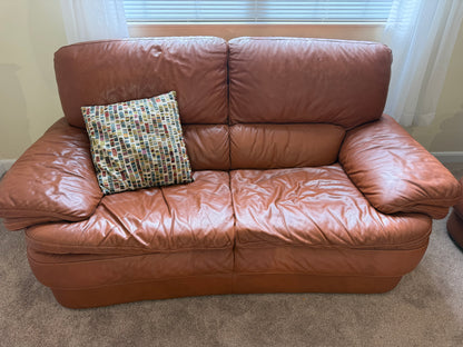 Italian Leather Sofa & Loveseat