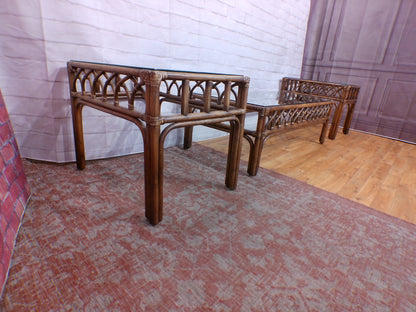 Rattan Coffee Table & End Tables
