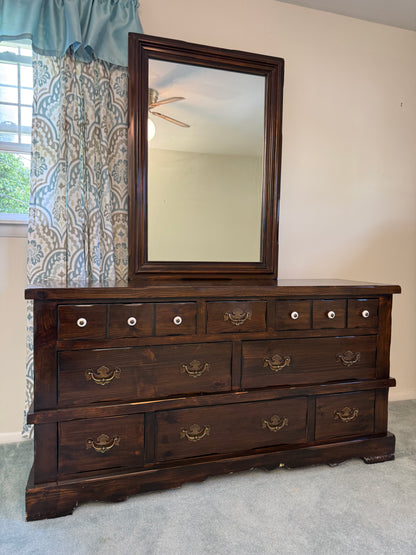Pine Dresser & Mirror