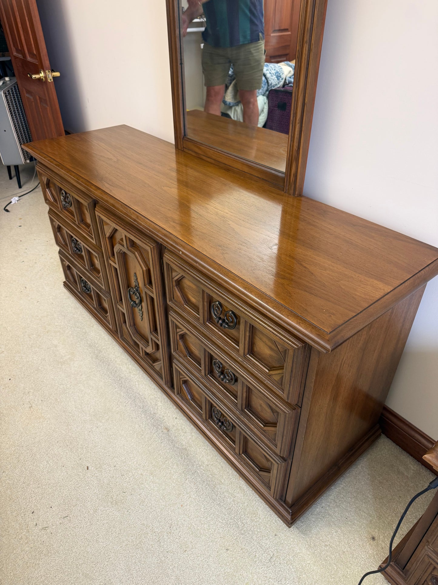 Vintage Dresser & Mirror