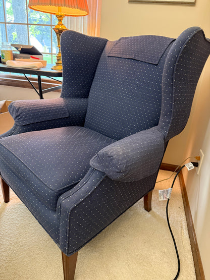 Wingback Chair and Ottoman