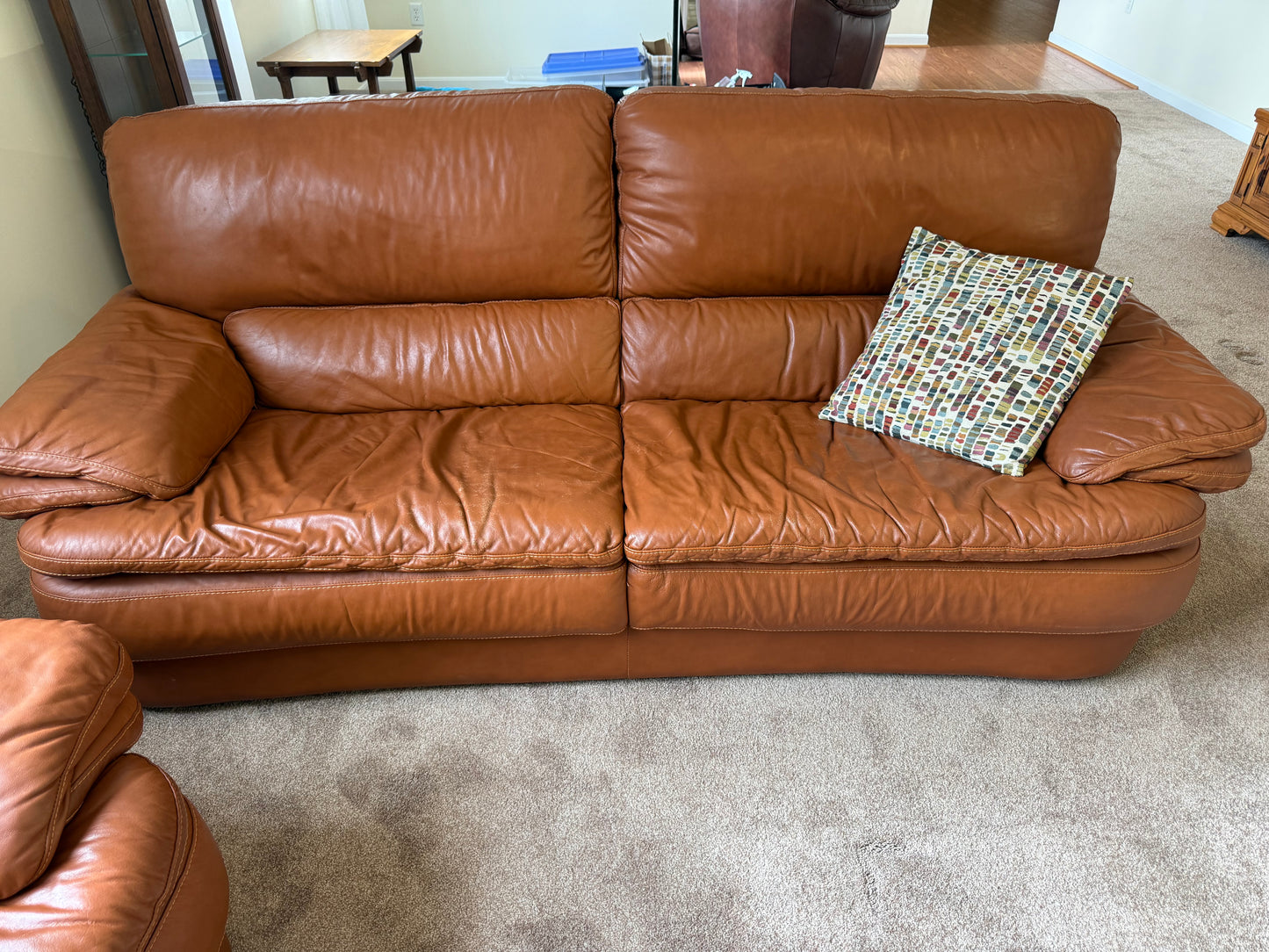 Italian Leather Sofa & Loveseat