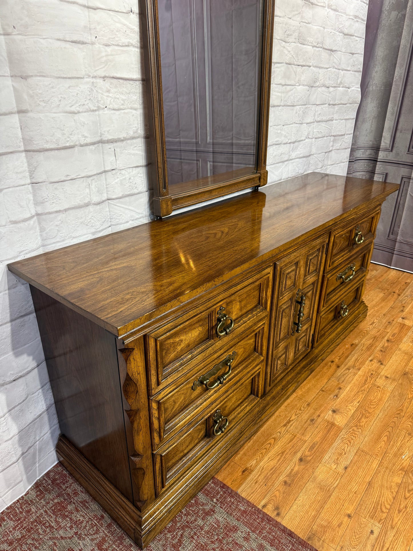 Vintage Dresser & Mirror