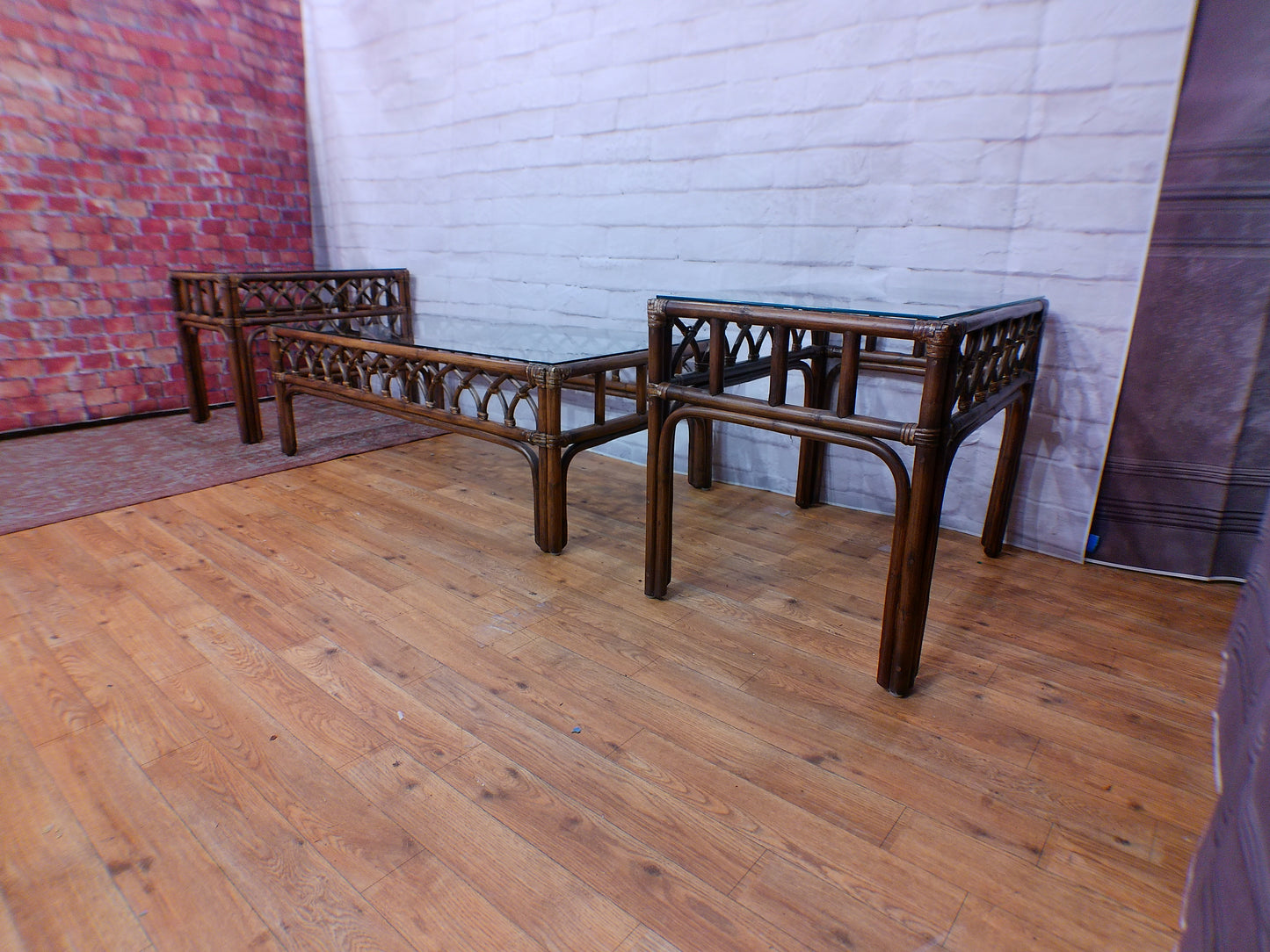 Rattan Coffee Table & End Tables