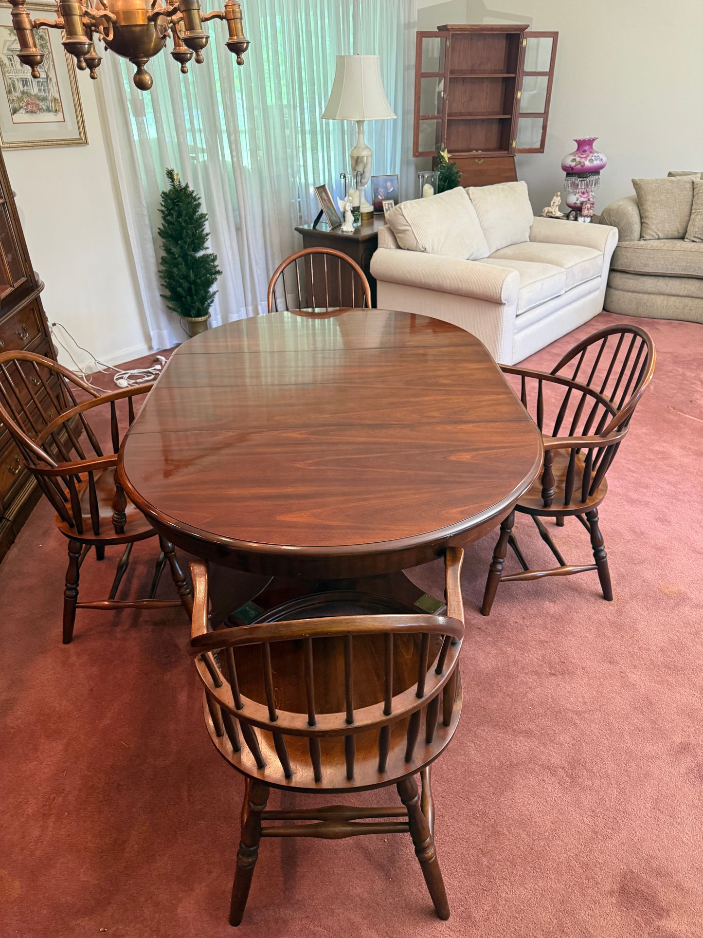 Solid Wood Dining Table & 4 Chairs