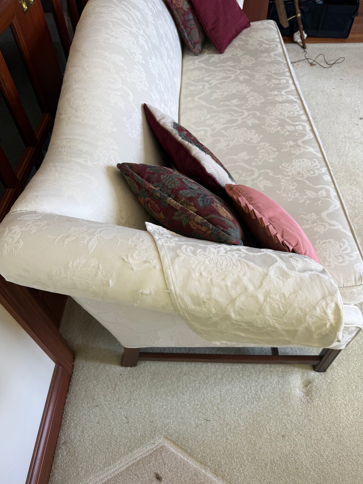 White Sofa and Pillows