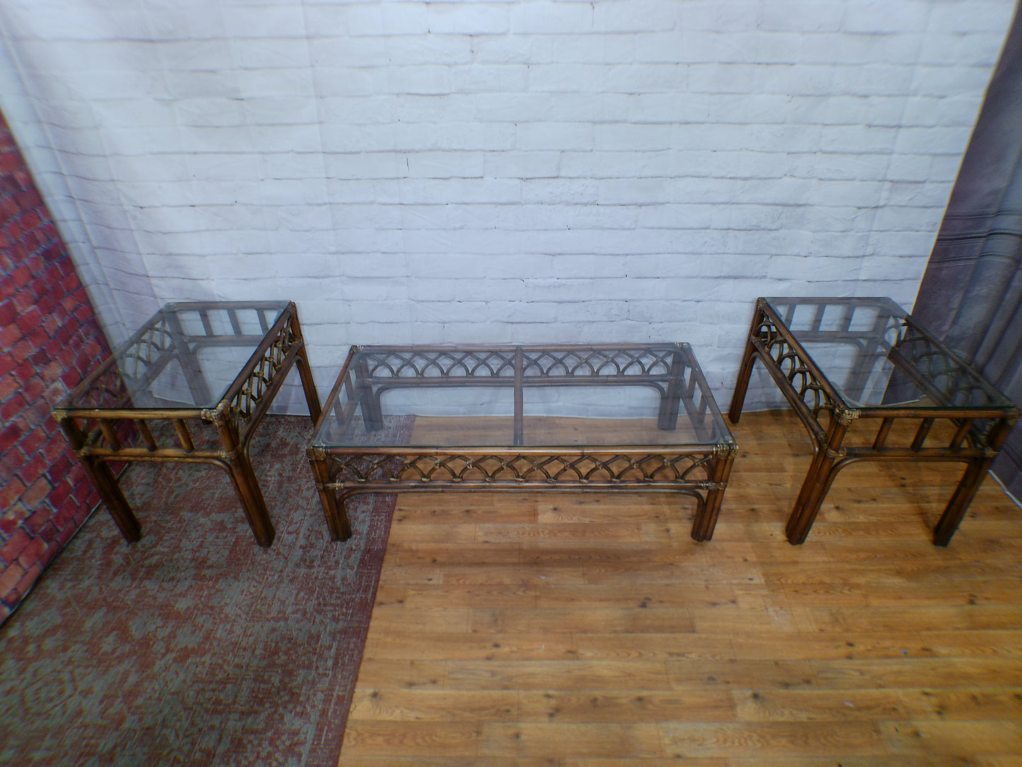 Rattan Coffee Table & End Tables