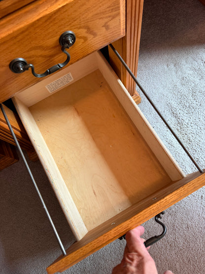 Desk, Chair & Filing Cabinet