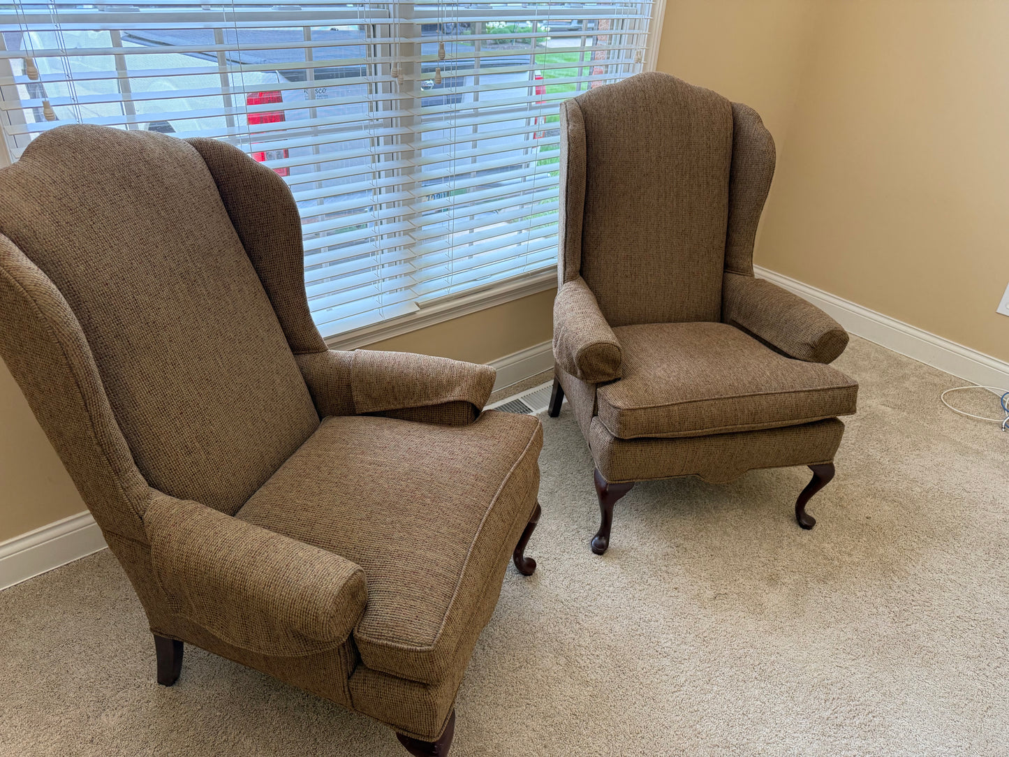 Brown Wingback Chairs