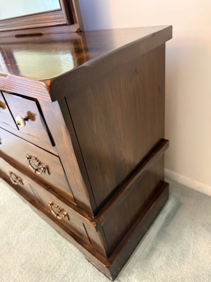 Pine Dresser & Mirror