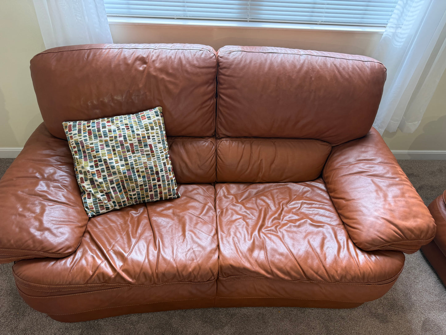 Italian Leather Sofa & Loveseat
