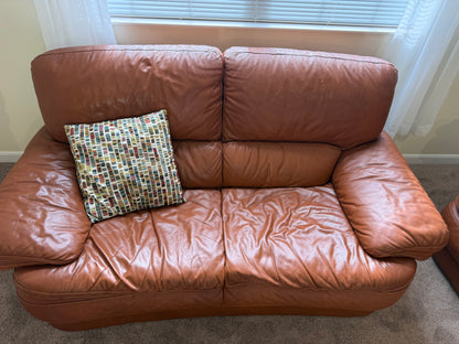 Italian Leather Sofa & Loveseat