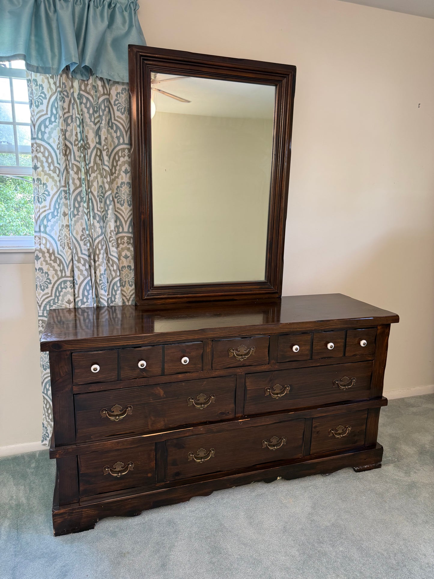 Pine Dresser & Mirror