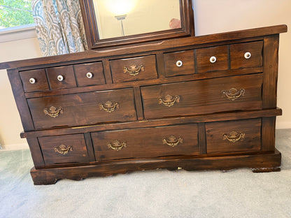 Pine Dresser & Mirror