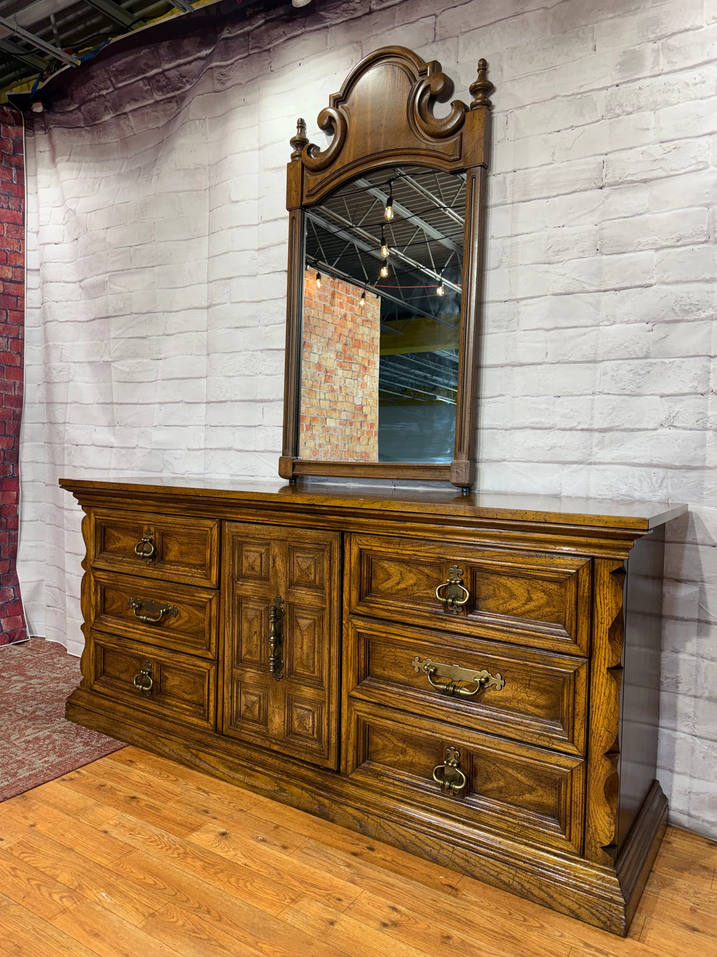 Vintage Dresser & Mirror
