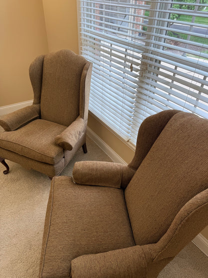 Brown Wingback Chairs