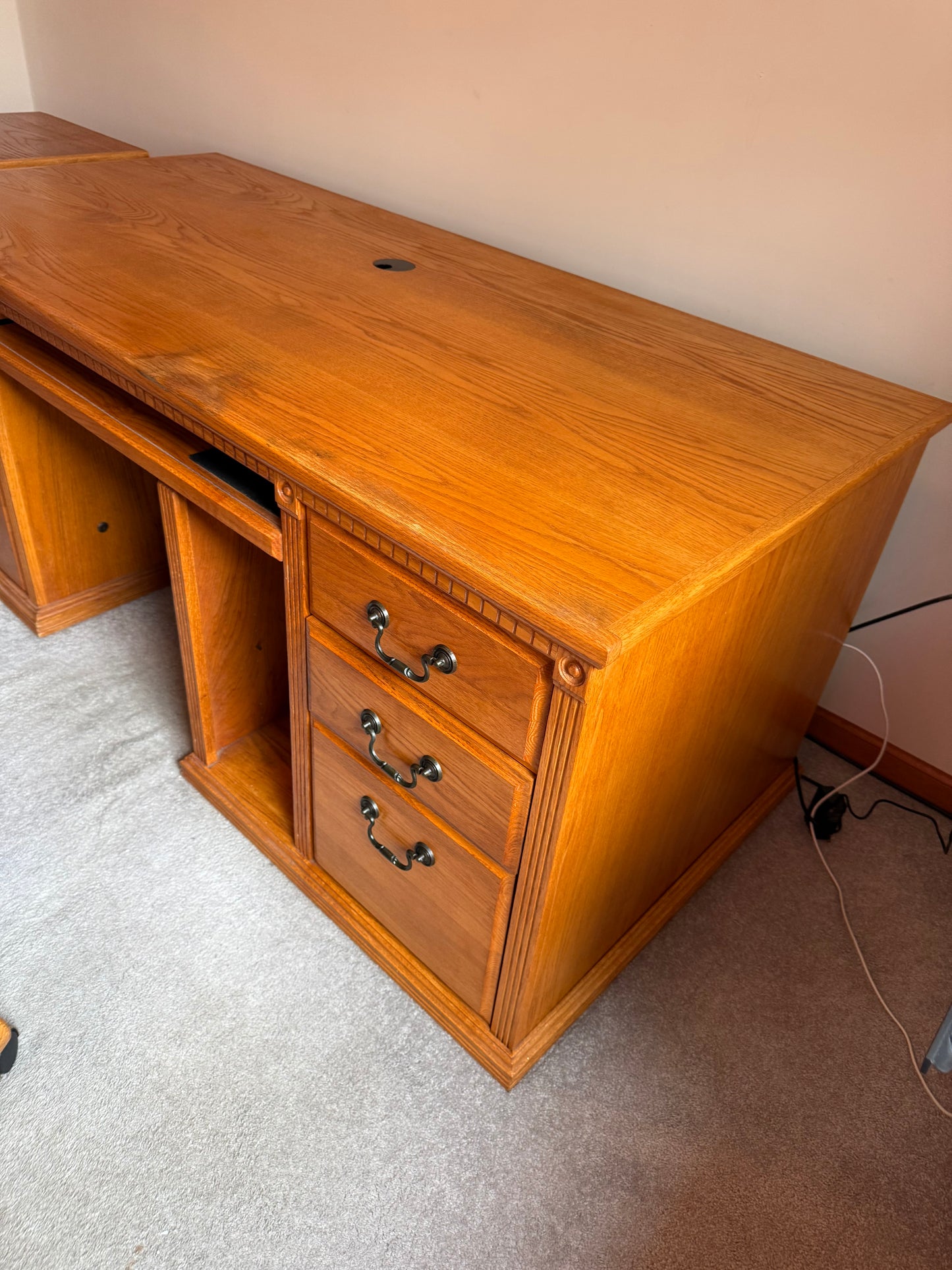 Desk, Chair & Filing Cabinet