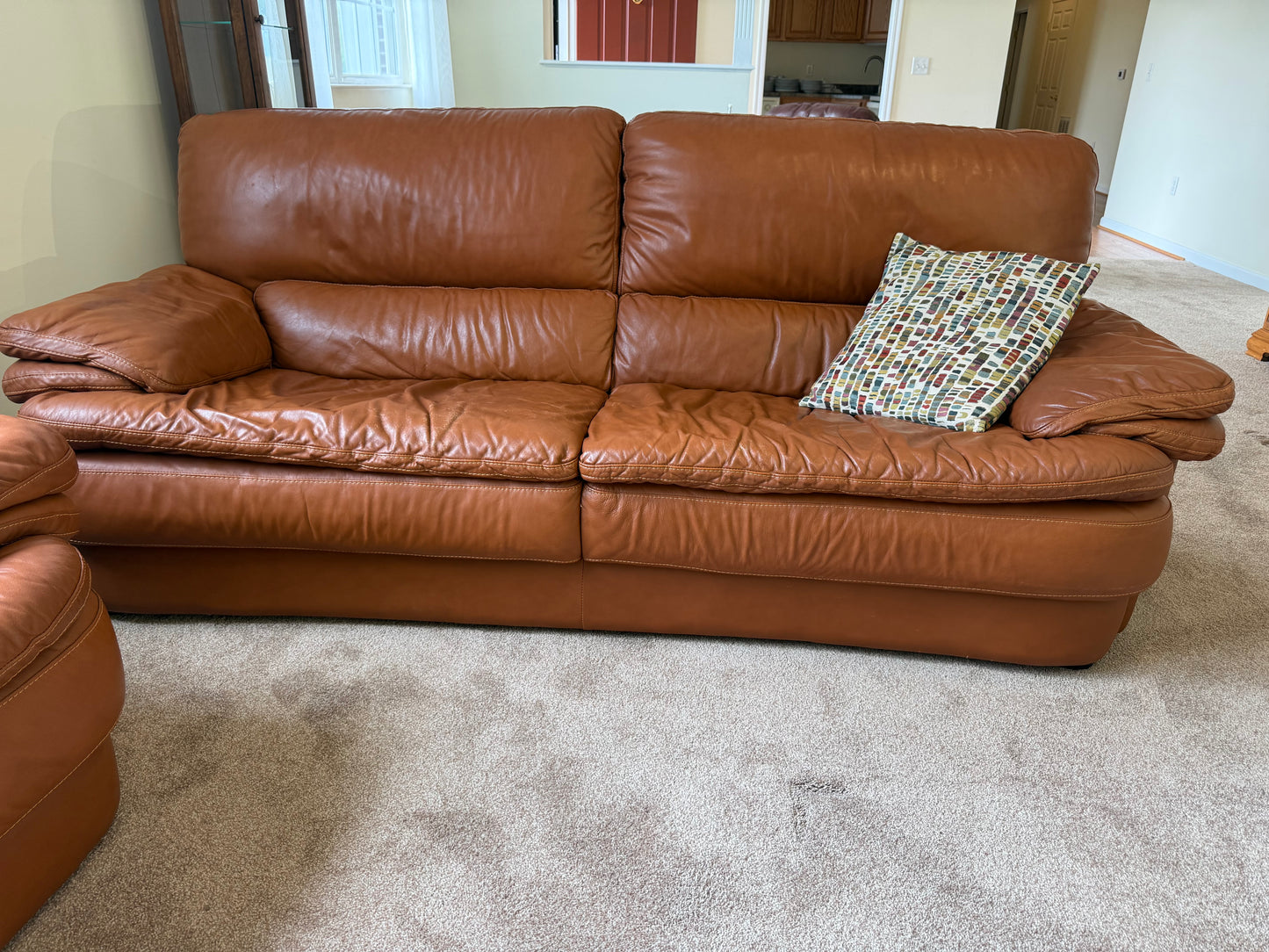 Italian Leather Sofa & Loveseat