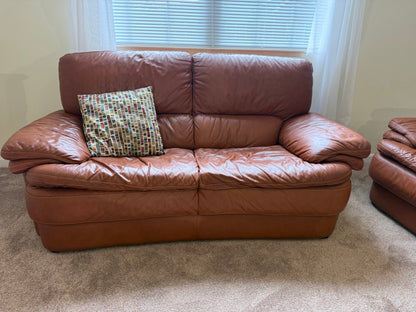 Italian Leather Sofa & Loveseat