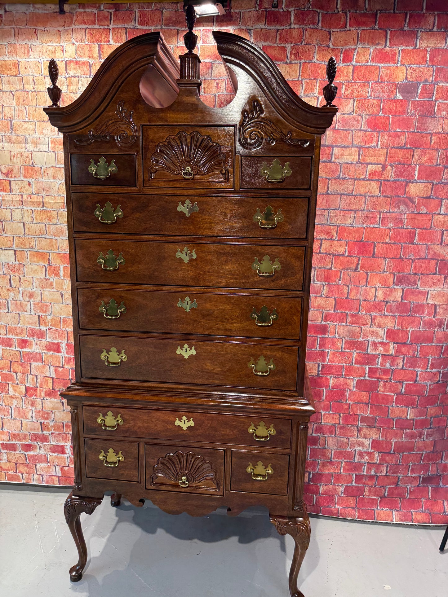Thomasville Mahogany Highboy Dresser