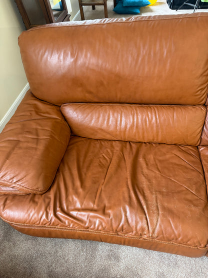 Italian Leather Sofa & Loveseat