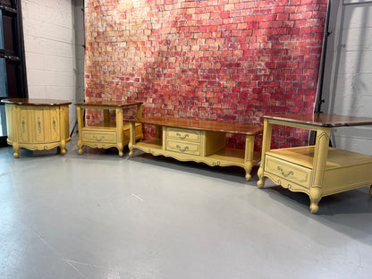 Vintage End Tables & Coffee Table