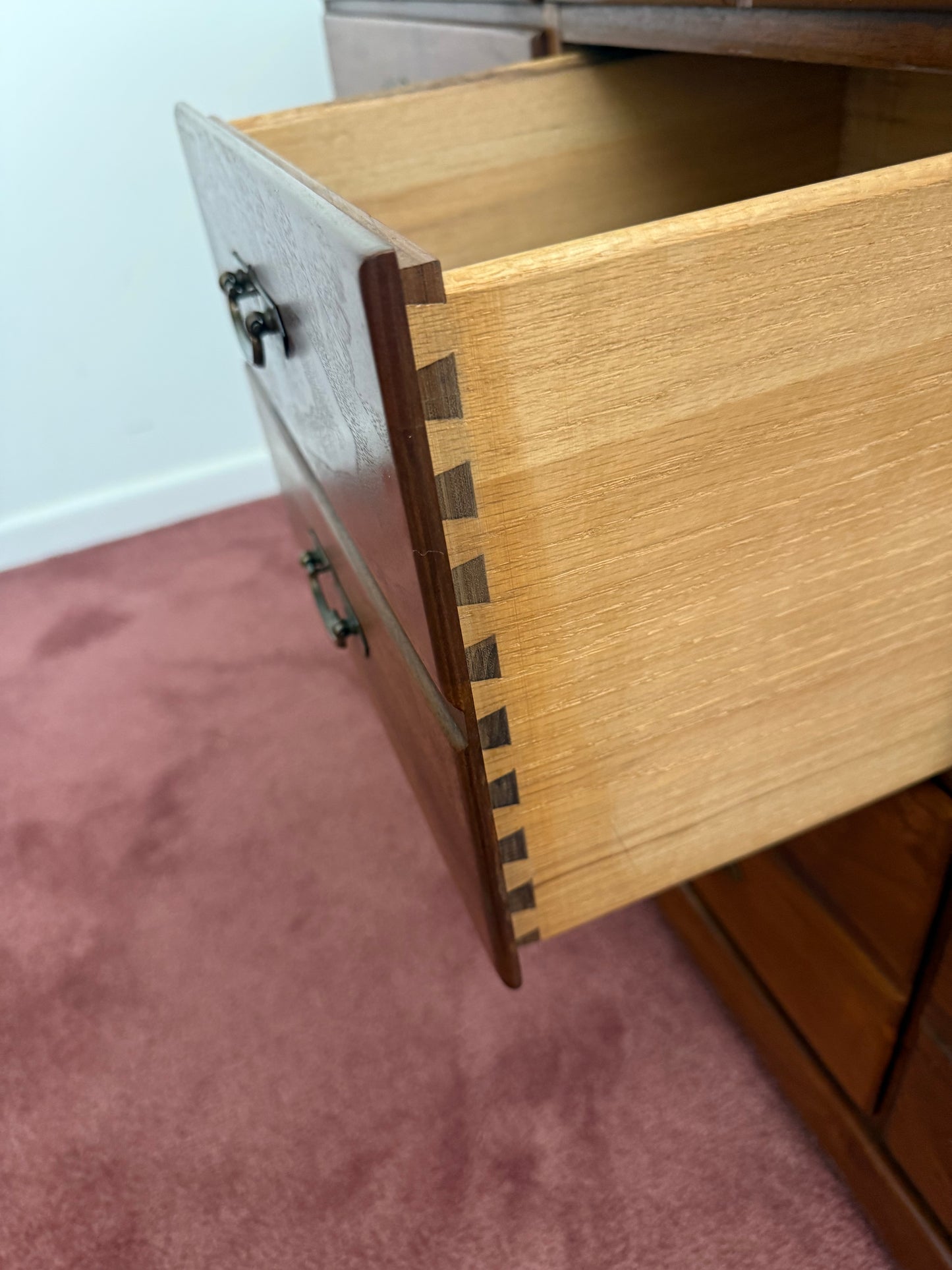 Walnut Dresser & Mirror