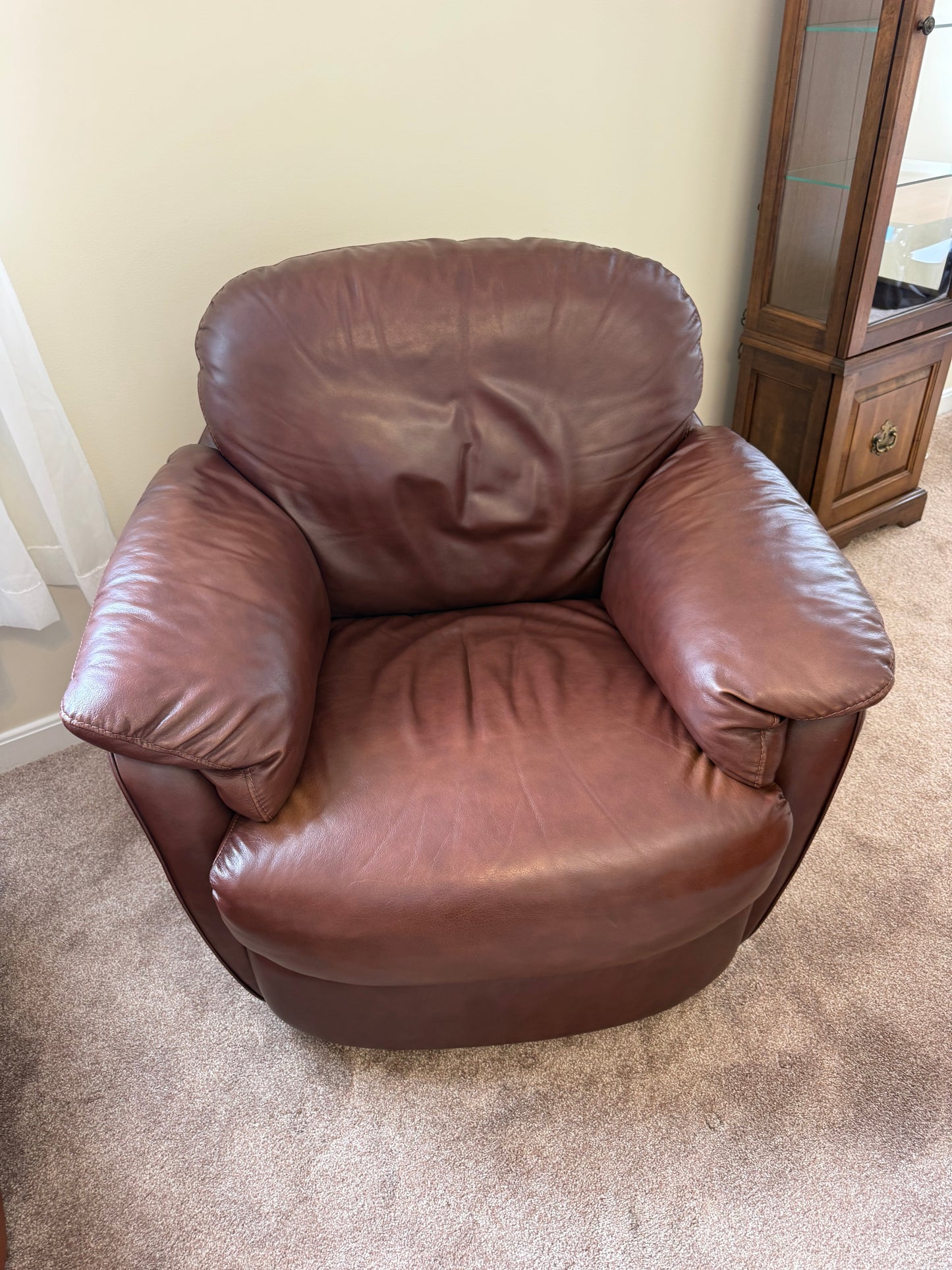 Leather Swivel / Rocking Chair