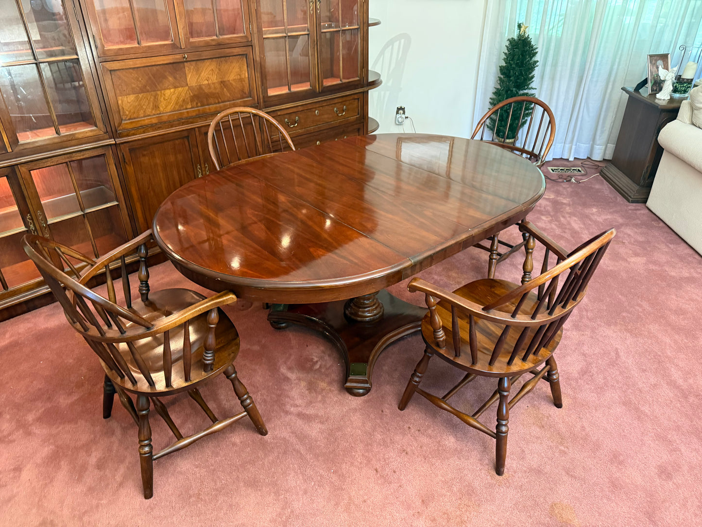 Solid Wood Dining Table & 4 Chairs