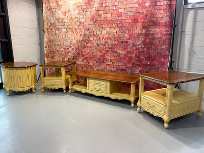 Vintage End Tables & Coffee Table