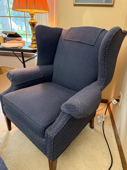 Wingback Chair and Ottoman