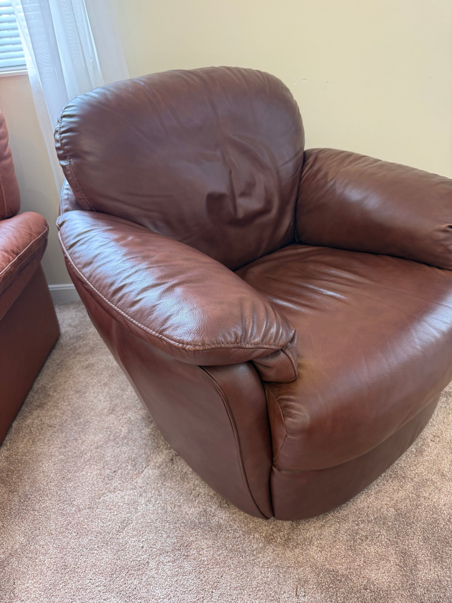 Leather Swivel / Rocking Chair