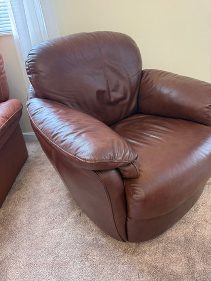 Leather Swivel / Rocking Chair