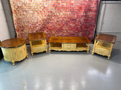 Vintage End Tables & Coffee Table