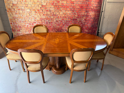 Italian Dining Table & 6 Chairs
