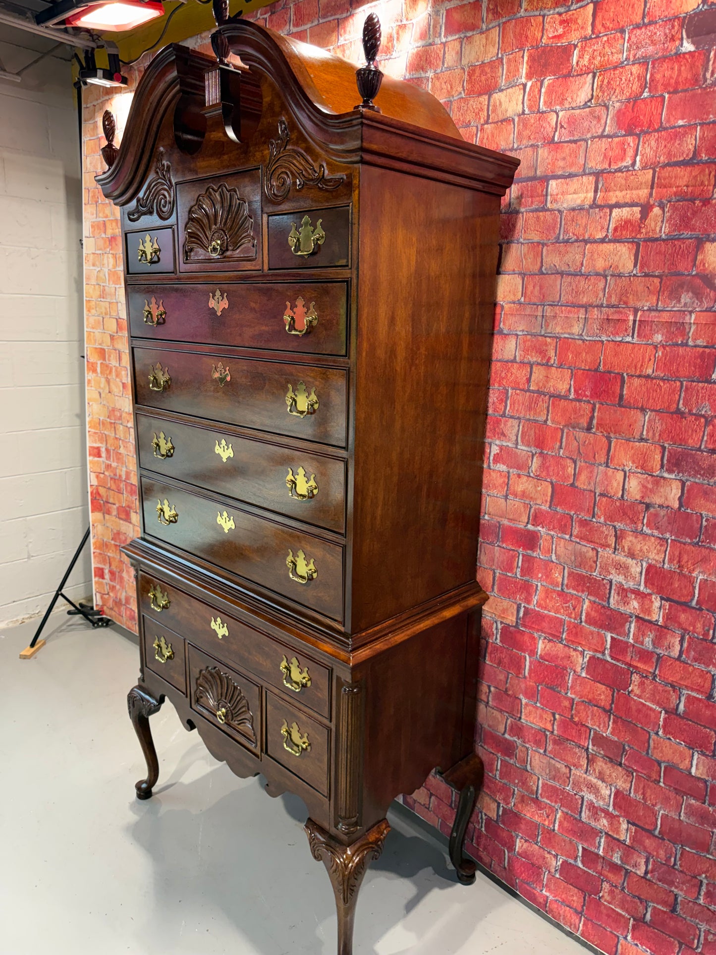 Thomasville Mahogany Highboy Dresser