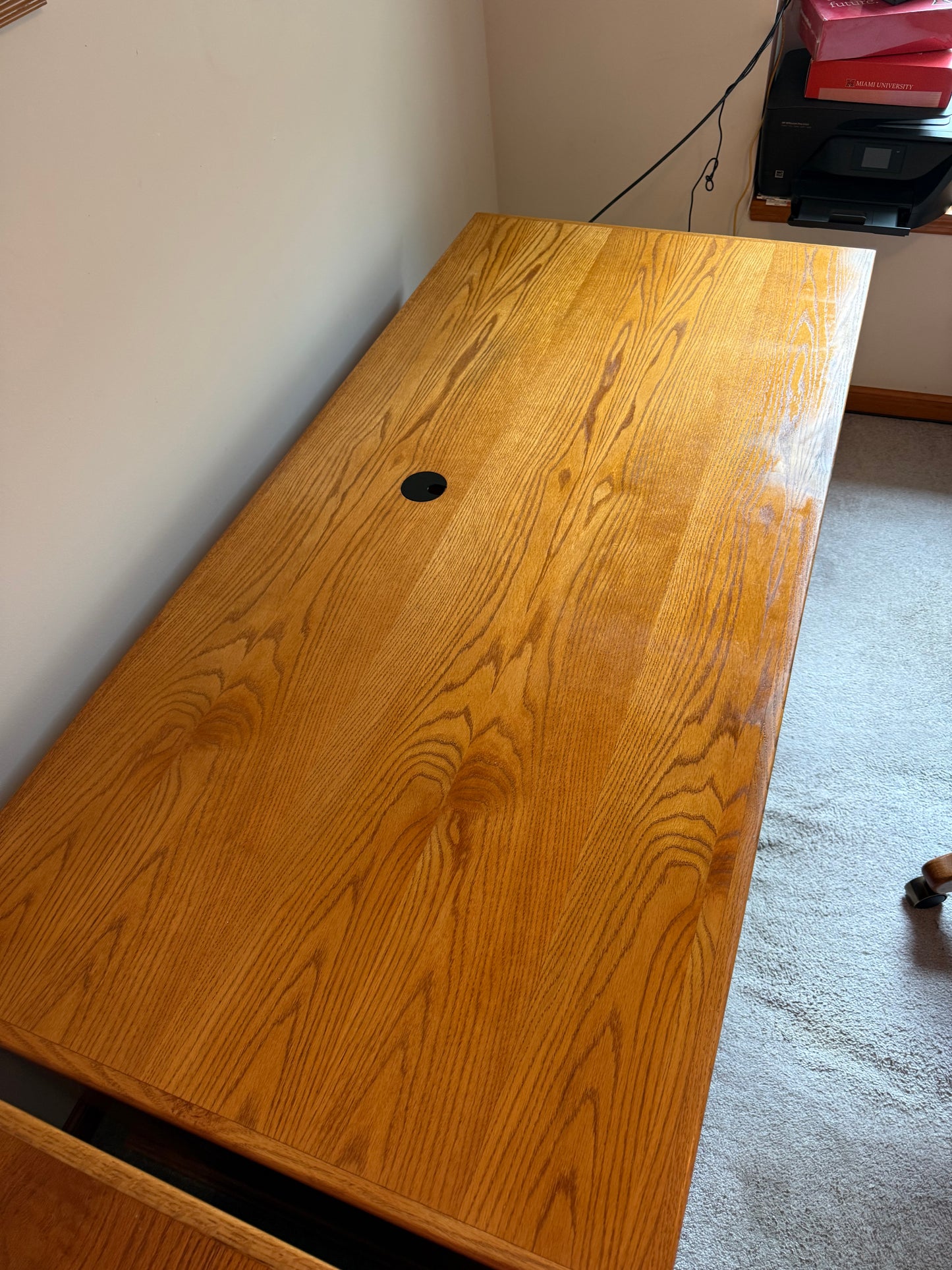 Desk, Chair & Filing Cabinet
