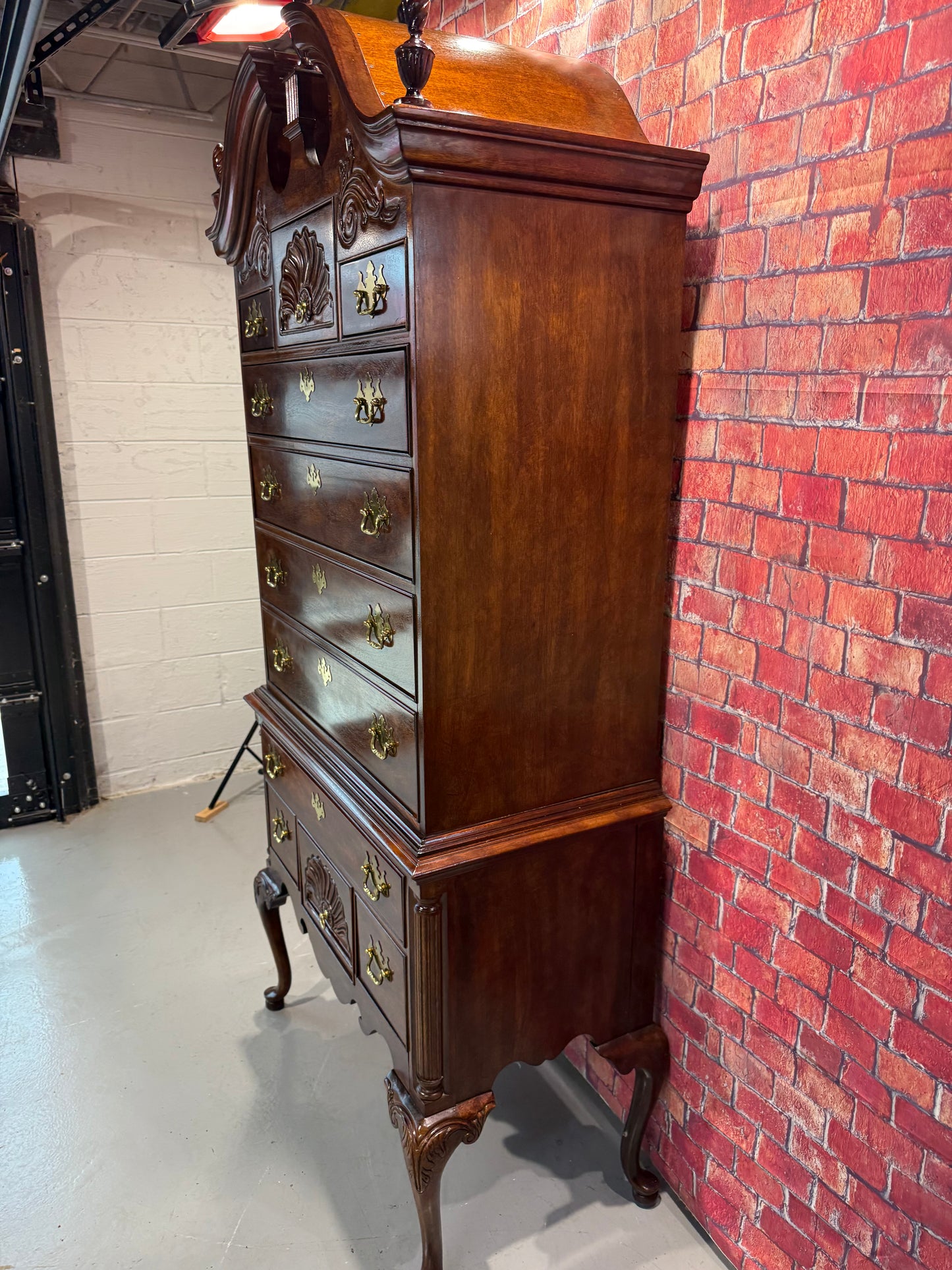 Thomasville Mahogany Highboy Dresser