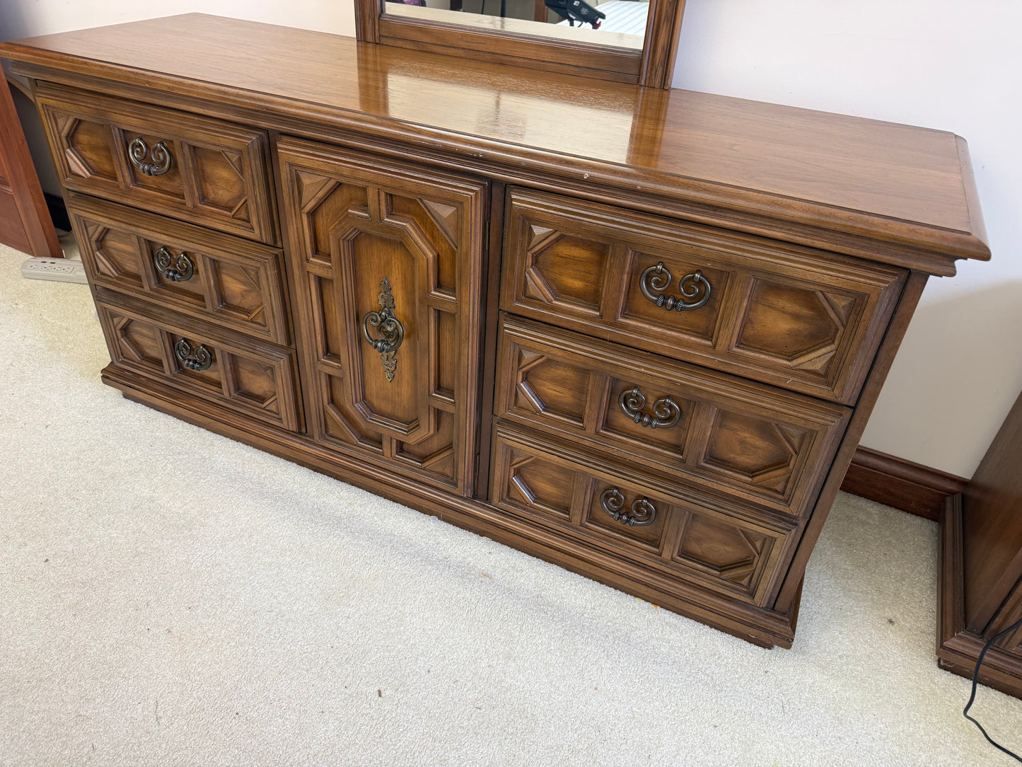 Vintage Dresser & Mirror