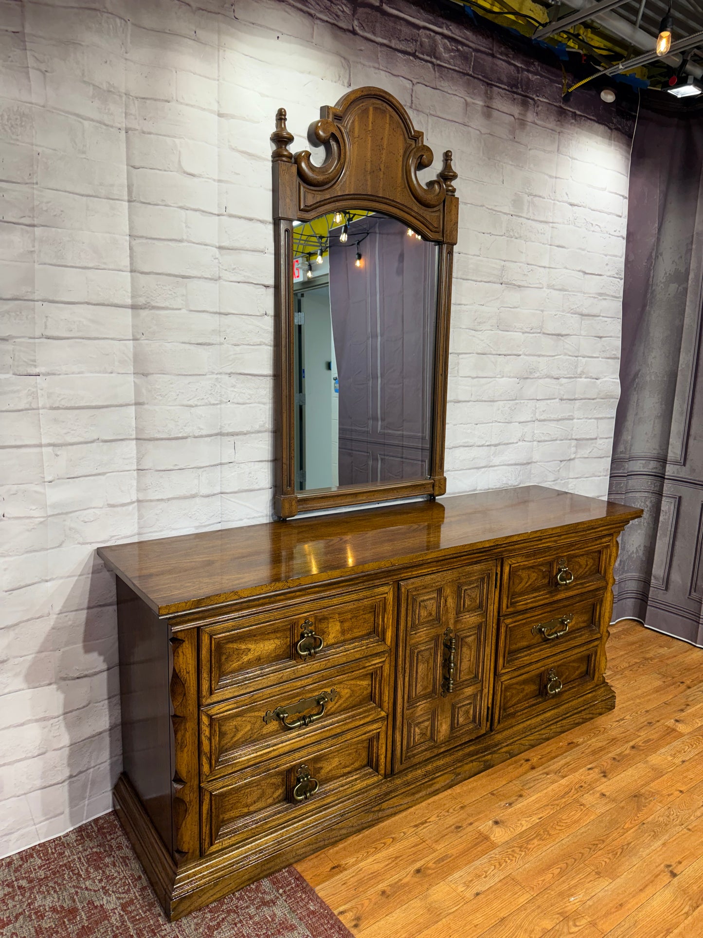 Vintage Dresser & Mirror